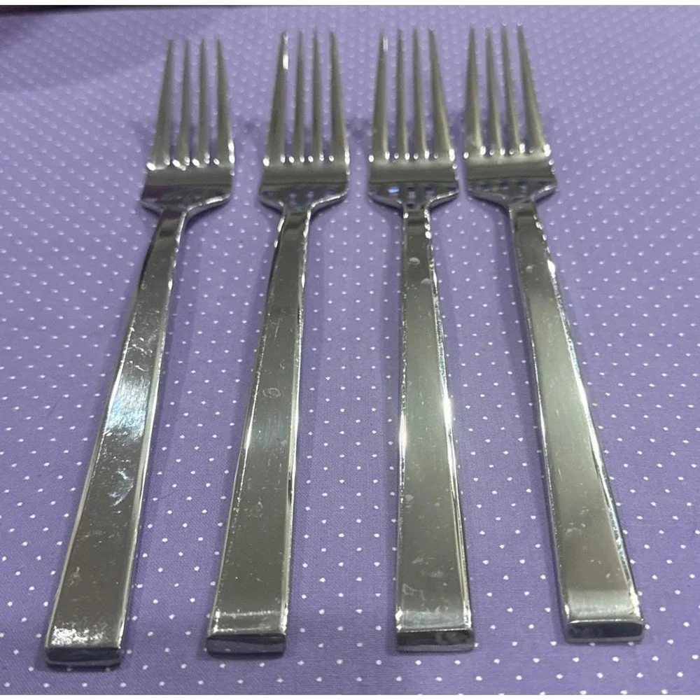 Dansk Meridian 18/10 Stainless Steel Dinner Forks Fork‎ Set Of 4 Flatware